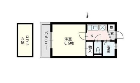 ヴィスティー大濠201号室-間取り