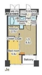 ラクレイス平尾ステーション - 所在階 の間取り図