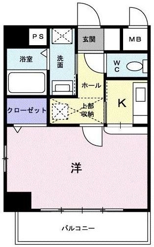 ウエルアクセス草香江404号室-間取り