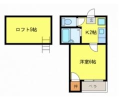 ヒル・ブライトン井尻205号室-間取り