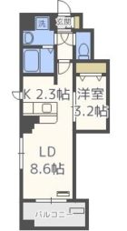 ボヌール高砂 - 所在階 の間取り図