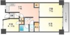 2・3・3博多II - 所在階 の間取り図