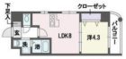 フィオーレ天神南 - 所在階 の間取り図