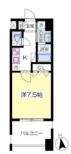 レジデンス箱崎 - 所在階 の間取り図