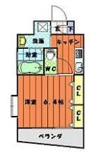 コスモス御笠川 - 所在階 の間取り図