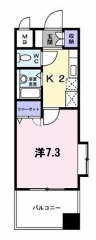 シャンテ吉塚 - 所在階***階の間取り図 6718