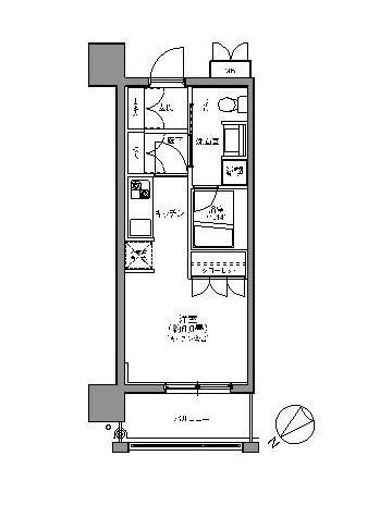 パークアクシス中呉服町403号室-間取り