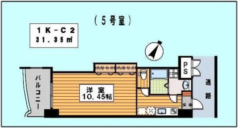 ロイヤルリバービュー1431305号室-間取り