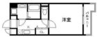 スカイコート博多駅前II - 所在階13階の間取り図 6751