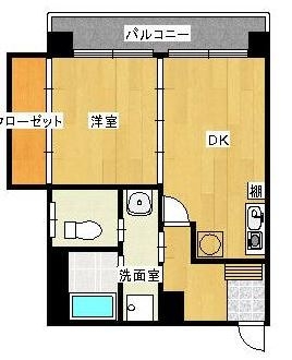 パインヒルズ美野島401号室-間取り