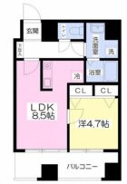 アヴェニール山荘通り - 所在階7階の間取り図 6779