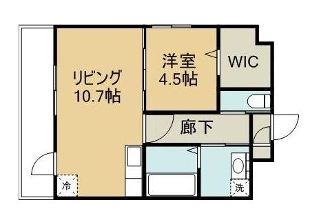 ヴァンヴェール博多502号室-間取り