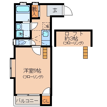 コンフォートベネフィス博多駅南III201号室-間取り