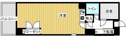 大蔵ビル桜坂603号室-間取り