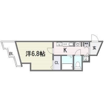 アネシスTJ501号室-間取り