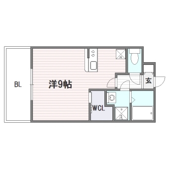 エンクレスト薬院ＮＯＢＬＥ207号室-間取り