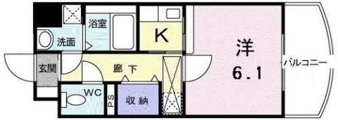 セレーノ・コンフォート大手門802号室-間取り