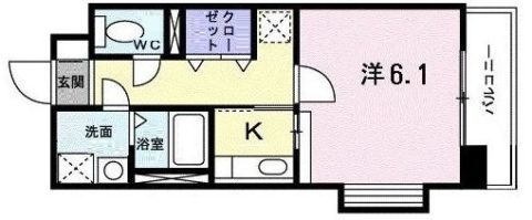 セレーノ・コンフォート大手門203号室-間取り