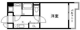 スカイコート博多駅前Ⅱ1304号室-間取り