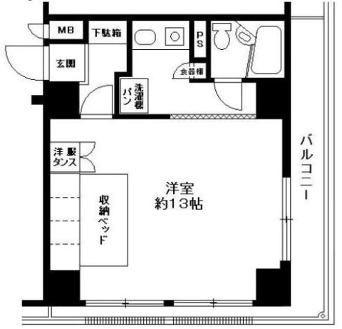 グランピア博多駅前804号室-間取り