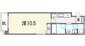 フォーラム美野島508号室-間取り