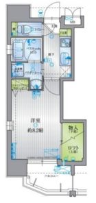 アクタス六本松アネックス - 所在階4階の間取り図 6853