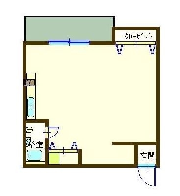 ニューアイランド大名704号室-間取り