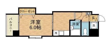 クロスステージ博多駅前305号室-間取り