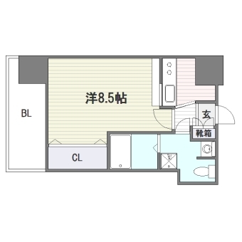 ラファセ箱崎901号室-間取り