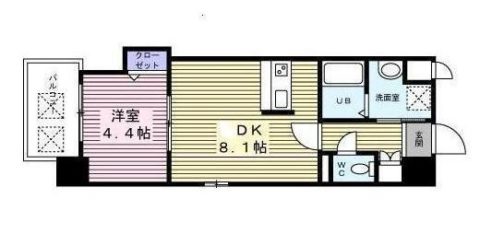 アンピールメゾン天神北705号室-間取り