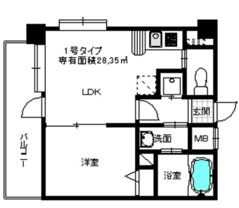 ベネフィス白金701号室-間取り