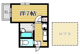 グランディール西公園105号室-間取り