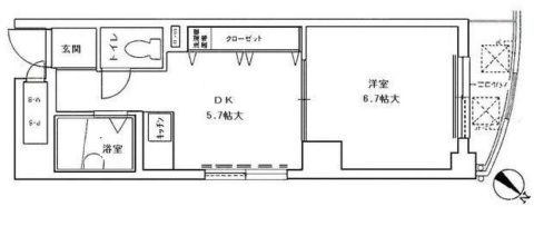 東峰マンション福岡県庁前3F号室-間取り