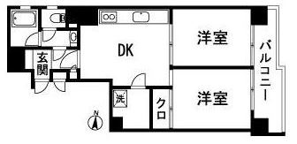 ダイアパレス大濠公園901号室-間取り