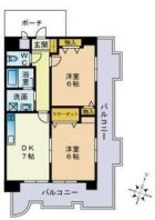 ニューライフ薬院 - 所在階 の間取り図