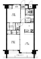 ヒルクレスト大濠 - 所在階 の間取り図