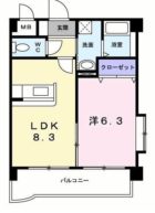 サンエスポワール - 所在階 の間取り図