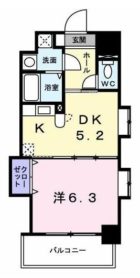 グレイス竹下 - 所在階 の間取り図