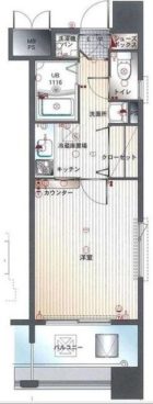 エンクレスト福岡 - 所在階 の間取り図