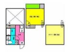 マーレ別府 - 所在階 の間取り図