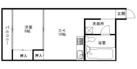 チュリス福岡1004号室-間取り