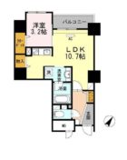 リーブル博多駅前 - 所在階 の間取り図