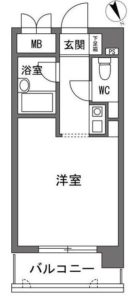 ロマネスク西公園第3 - 所在階***階の間取り図 7078