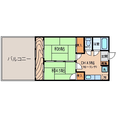 オダキビル203号室-間取り