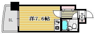 ステイタスマンション博多駅前1005号室-間取り