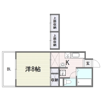 アバンハウス103号室-間取り