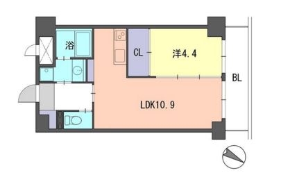 レジデンス住吉1108号室-間取り