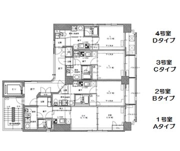 プレスタイル博多SOUTH602号室-間取り