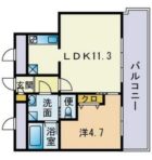 カスタリア大濠ベイタワー - 所在階 の間取り図