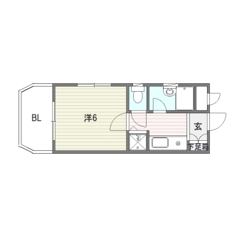 ダイナコート県庁前401号室-間取り